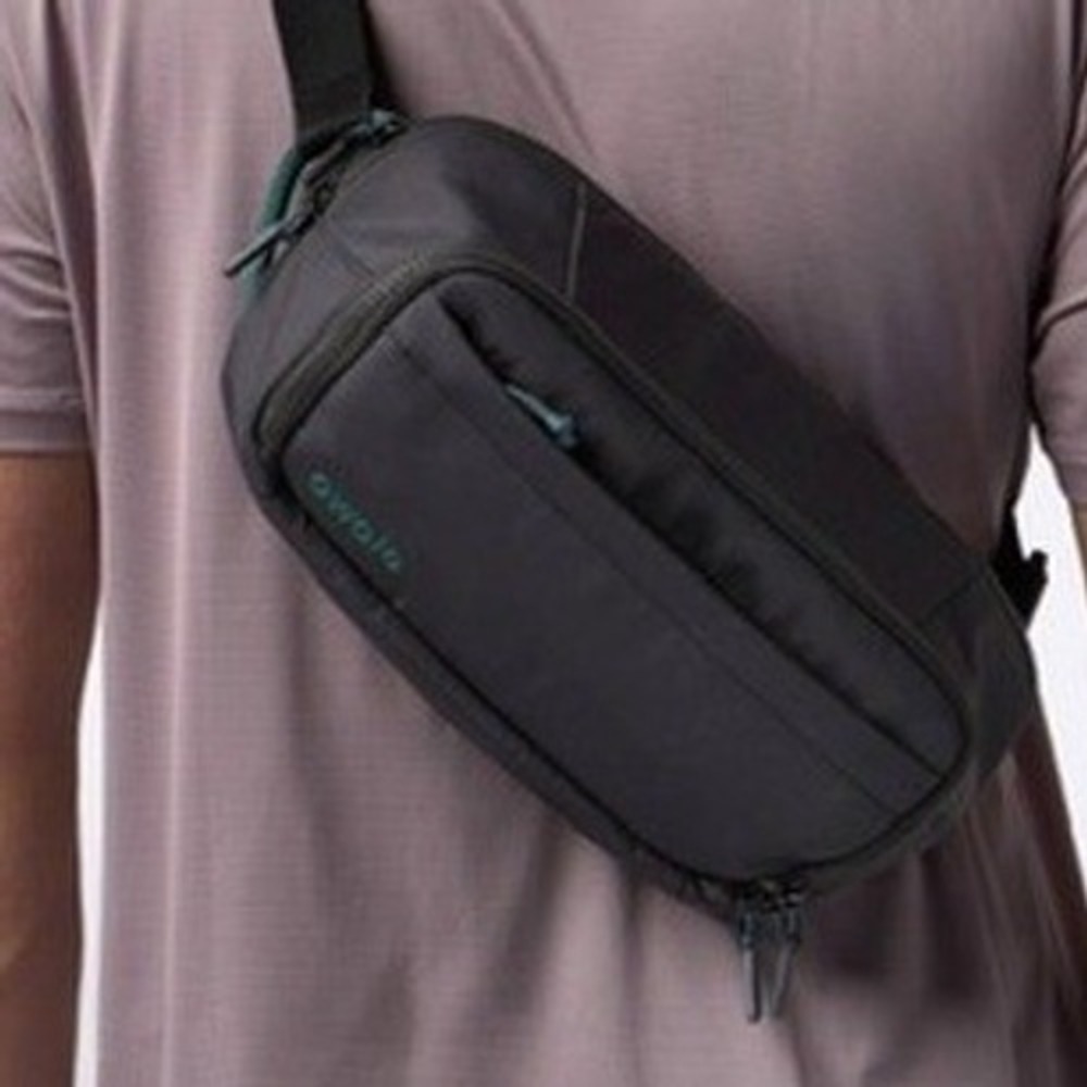 Owala Bottle Sling Hip Pack Unisex OS Black Teal Water Bottle Bag NWT - Picture 6 of 8